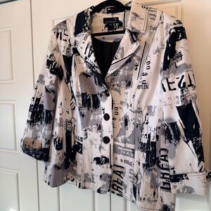 Graphic Print Women's Blazer